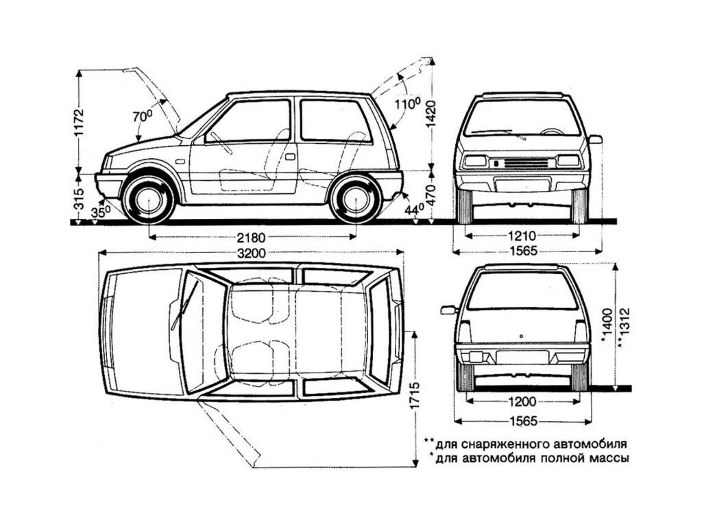 Автомобиль ока характеристики. Габариты ВАЗ 11113 Ока. Габариты ВАЗ 1111 Ока. Габаритные Размеры ВАЗ 1111 Ока. Автомобиль ВАЗ 1111 Ока габариты.