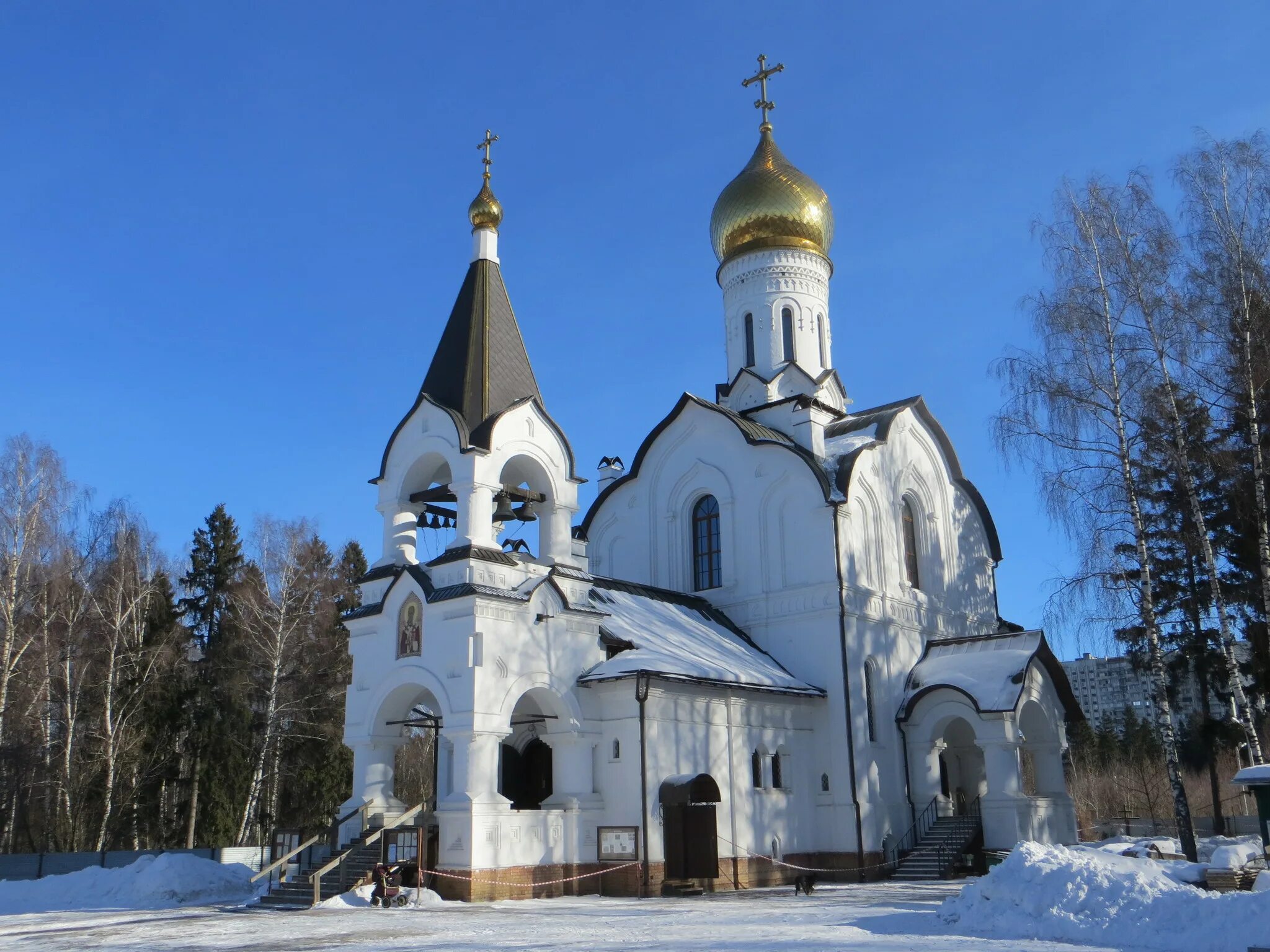 Троицкий храм, королёв. Храм Комитетский лес Королев. Город Королев Церковь. Церковь новомучеников Комитетский лес.