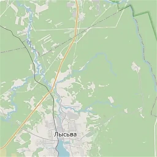 Лысьва на карте пермского края