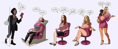 Salon Bimbofication by Sortimid. 