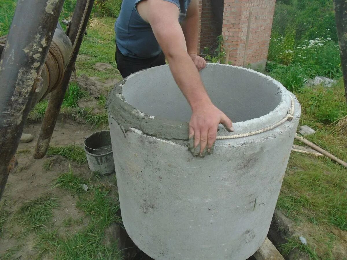 Кольца колодца воду
