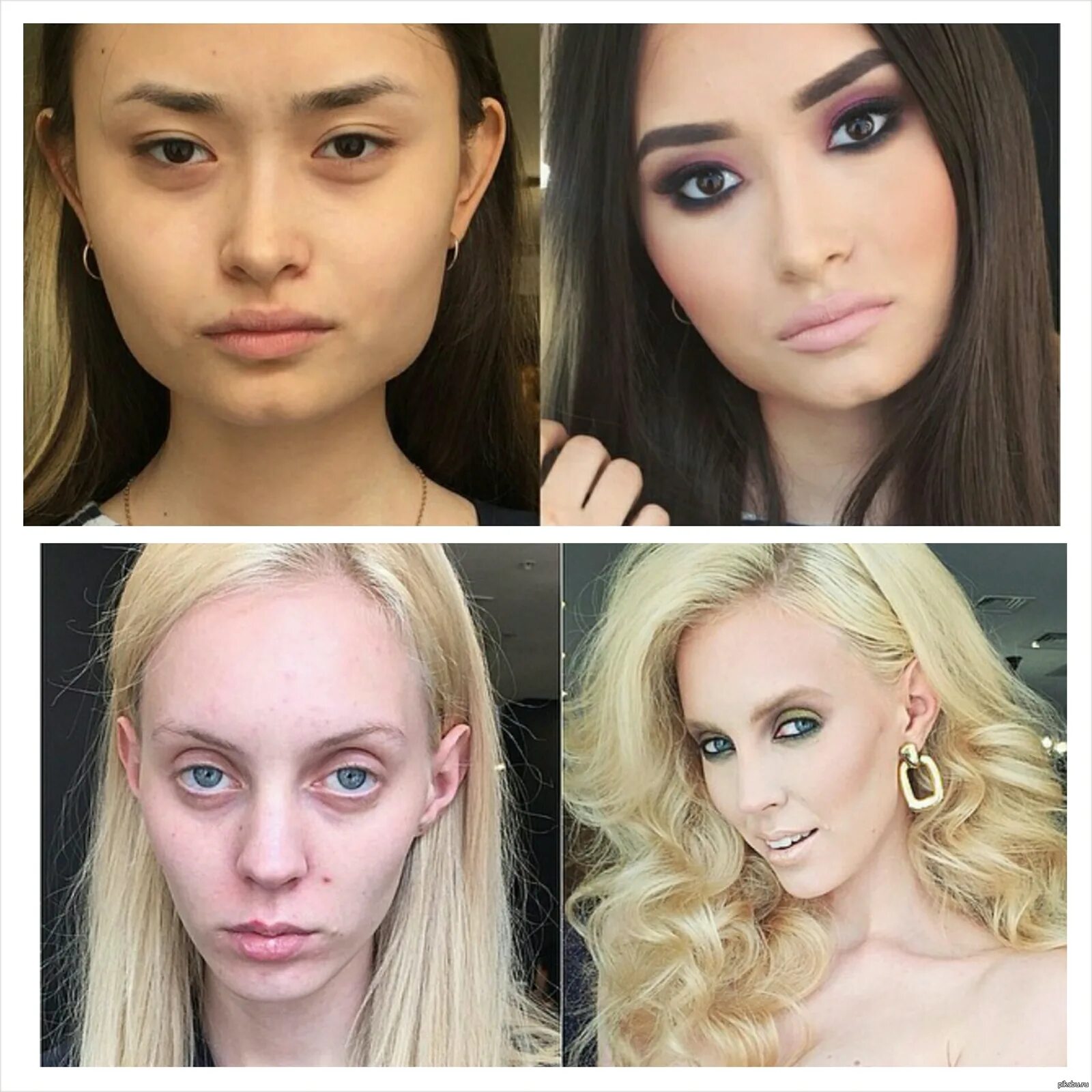 Модификация внешности. Люди с похожей внешностью. Универсальный макияж для всех типов. Люди похожие на красу. Тест на красоту лица по фото