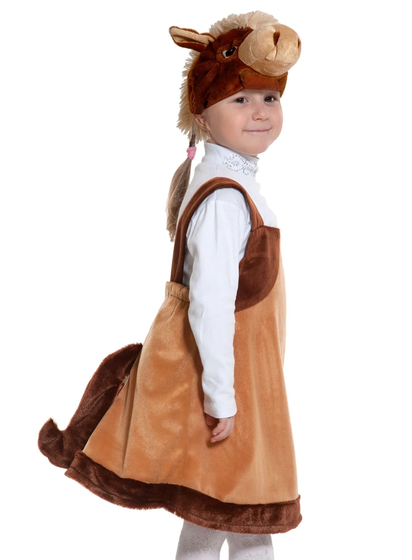 Карнавальный костюм Карнавалофф собачка. Костюм лошадки для девочки. Костюм лошади для детей.