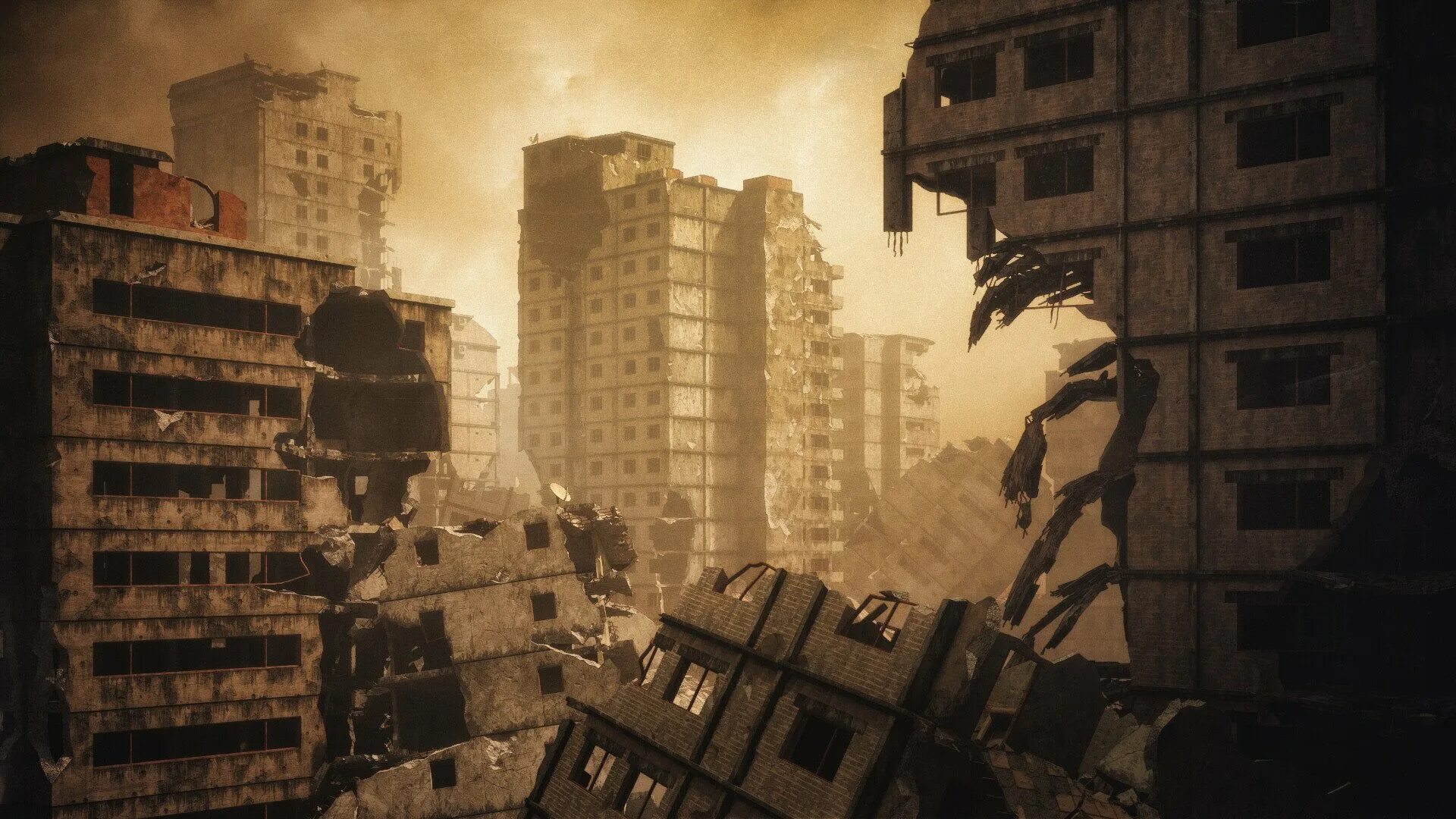 Kitbash3d - Aftermath. Kitbash3d Warzone. Разрушенное здание. Разрушенный город.