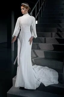 Свадебное длинный рукав