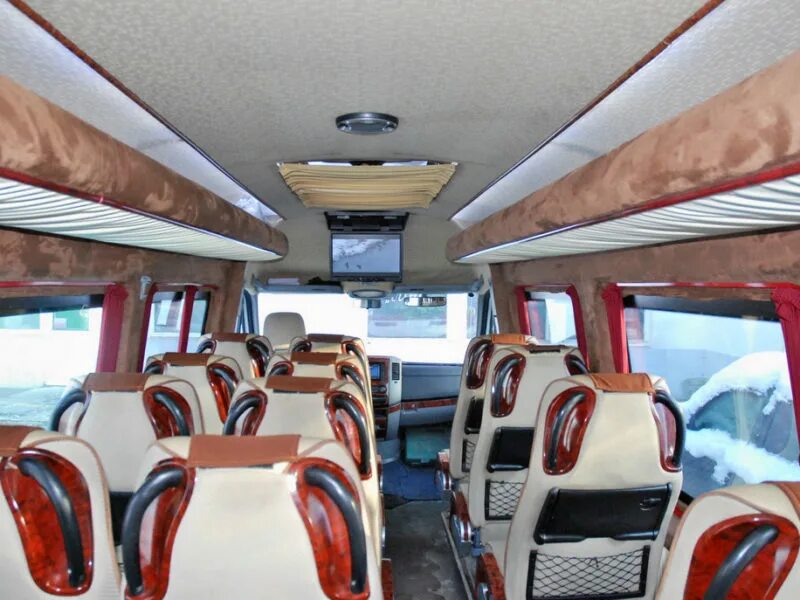 Passenger Transportation Mercedes minibuses 19 seats (rolling weddings, children