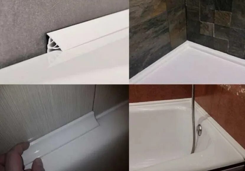 Уголки под ванну. Галтель для ванны заделать щель 80 мм. Профиль для примыкания ванны к стене. Равак плинтус для ванны. Бордюр для ванной зазор 30,мм.
