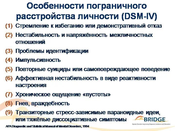 Человек с пограничным расстройством