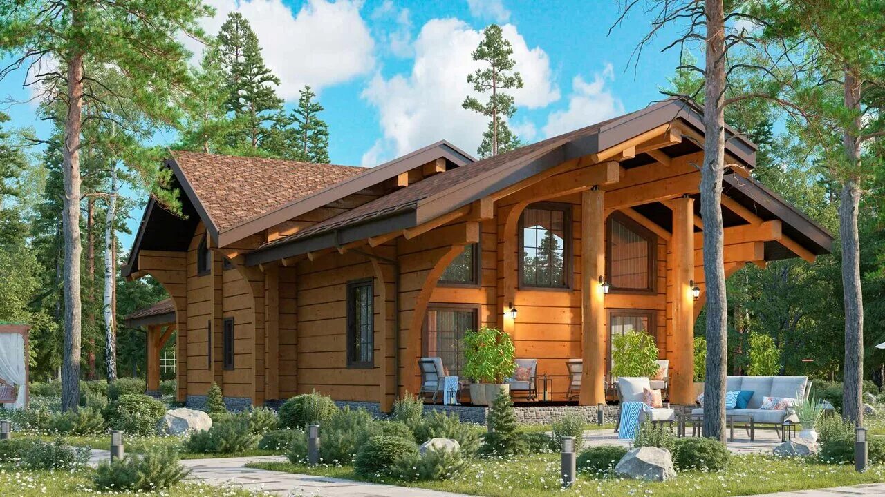 полукруглый деревянный дом. построить дом красноярский край. дом из оцилиндрованного бревна викинг. частный дом в красноярске. полукруглый дом.