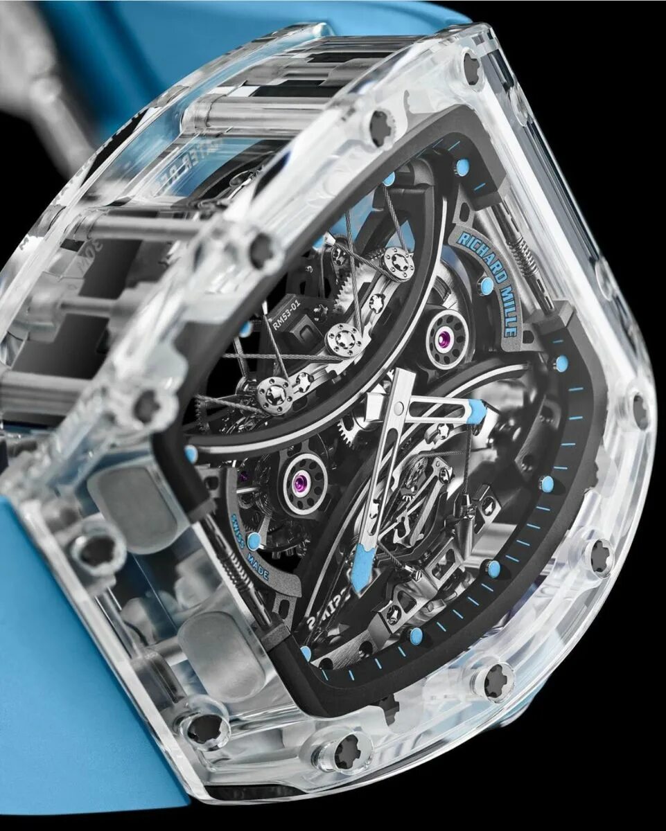 Sapphire case. Richard mille sapphire rm56-02. richard mille sapphire rm56. richard mille rm 56.