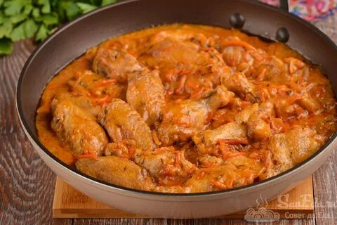 Тушеная курица пошаговый рецепт