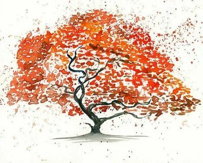 Рисунок осеннего дерева