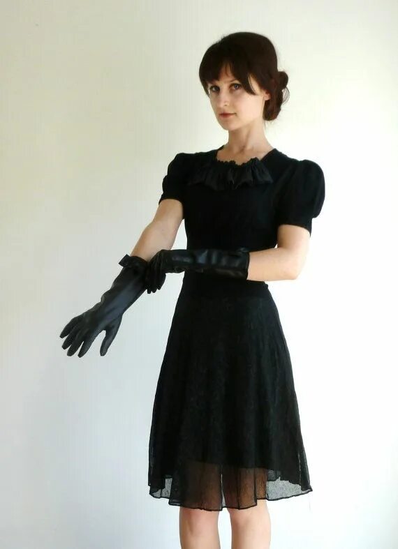 Below Elbow Wedding Gloves in Shiny Satin Wedding gloves, Bridal gloves, Prom gl