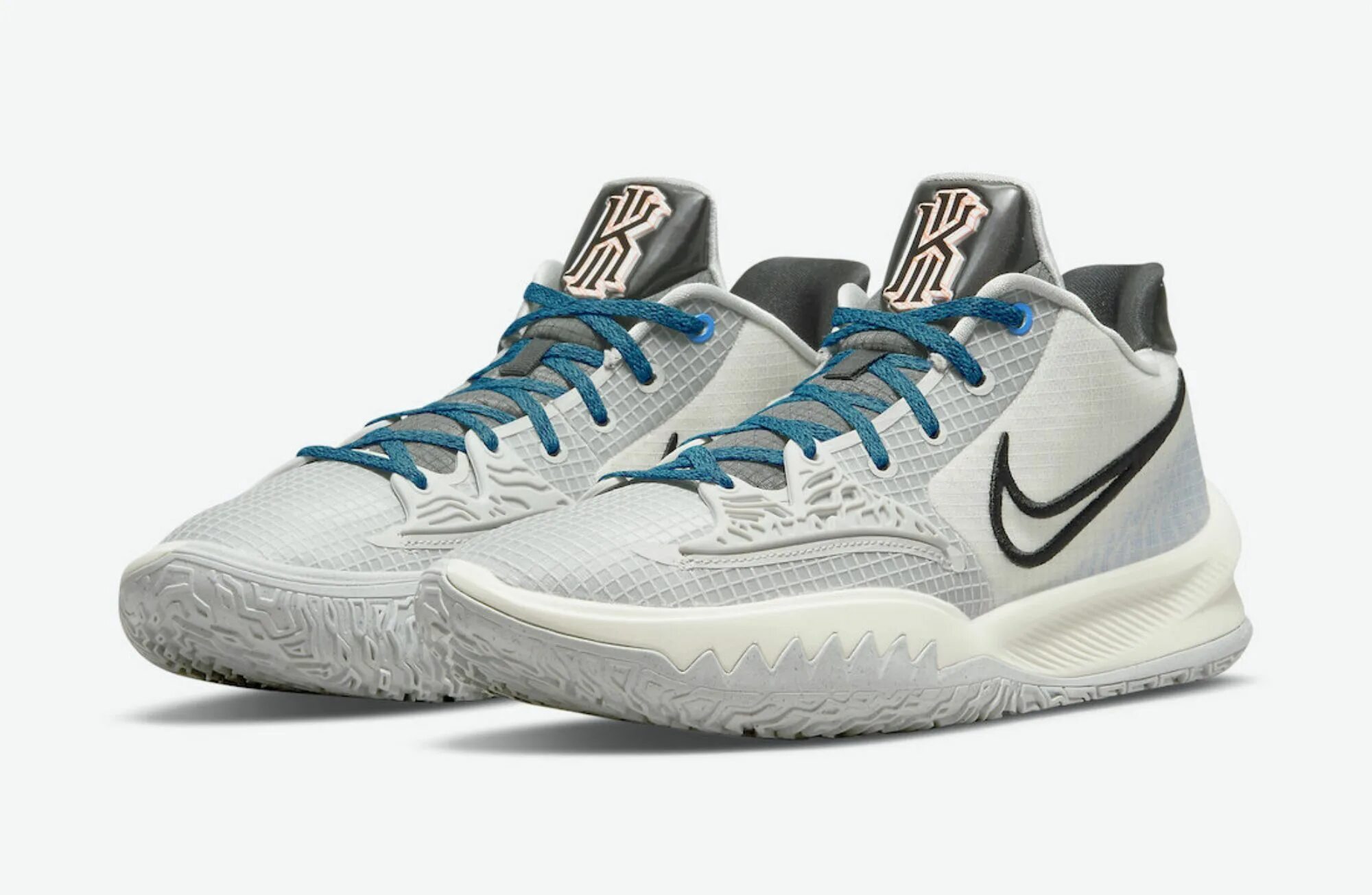 Кайри Лоу 4. Кроссовки Kyrie Low 4. Nike Kyrie Grey Blue. Баскетбольные кроссовки Nike Kyrie Low 4.