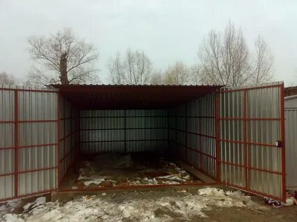 Профильный гараж своими руками
