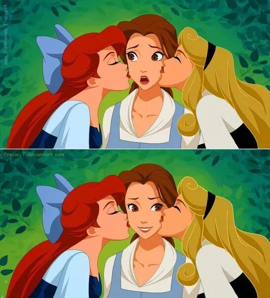 Ariel lesbian. Дисней фемслэш. Ариэль Юри.