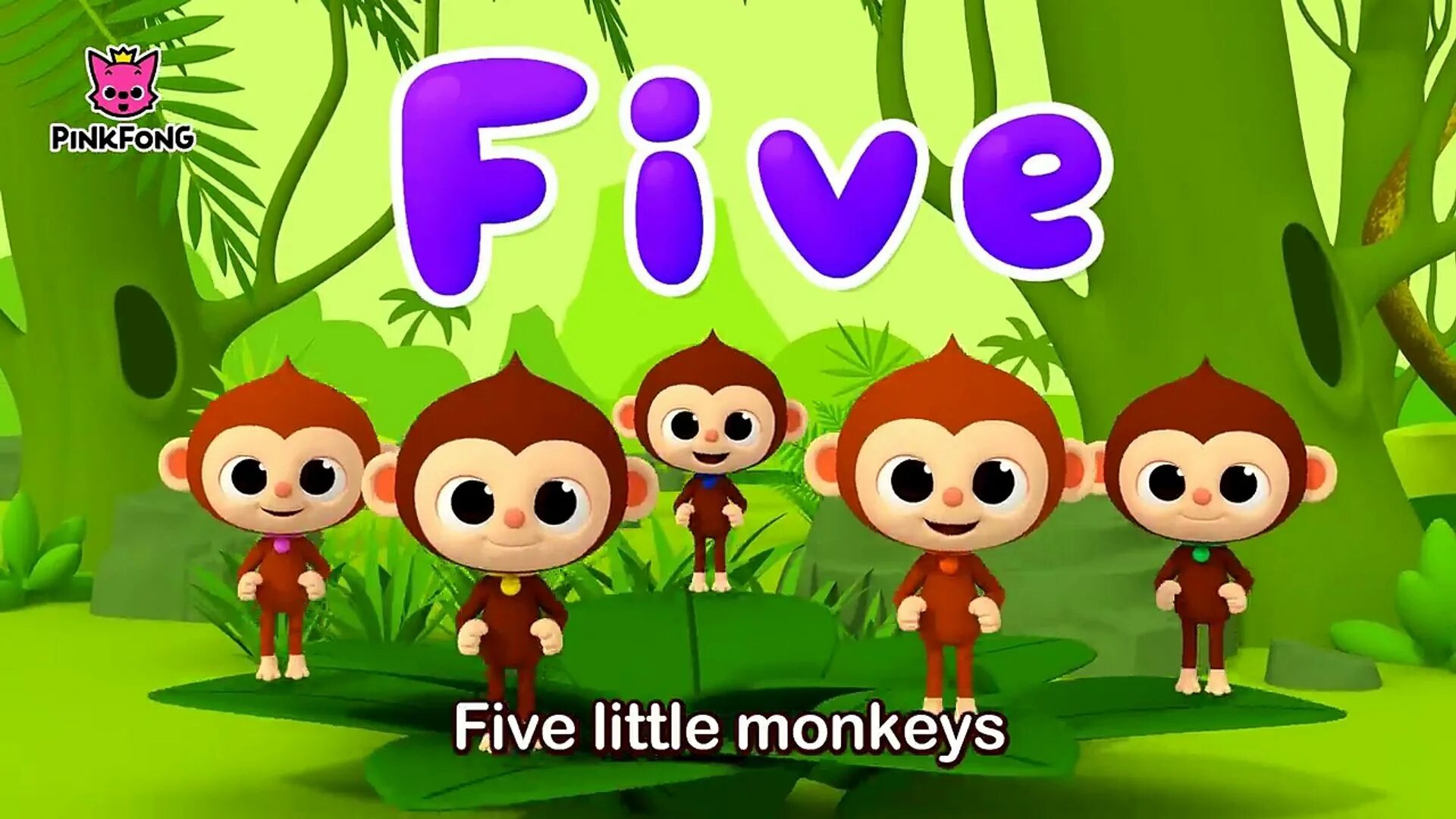 Включи видео little monkey. 5 little monkeys. 5 little monkeys jumping on the bed. five little. пинкфонг обезьянашлзж.