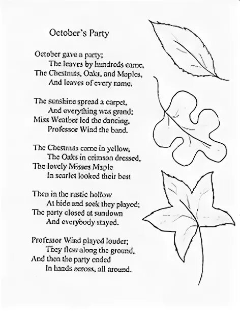 Стихотворение october gave a party. Стихи про октябрь. October poem. October poem. Poems about october.