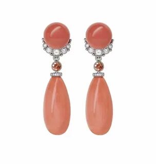 Коралловые сережки