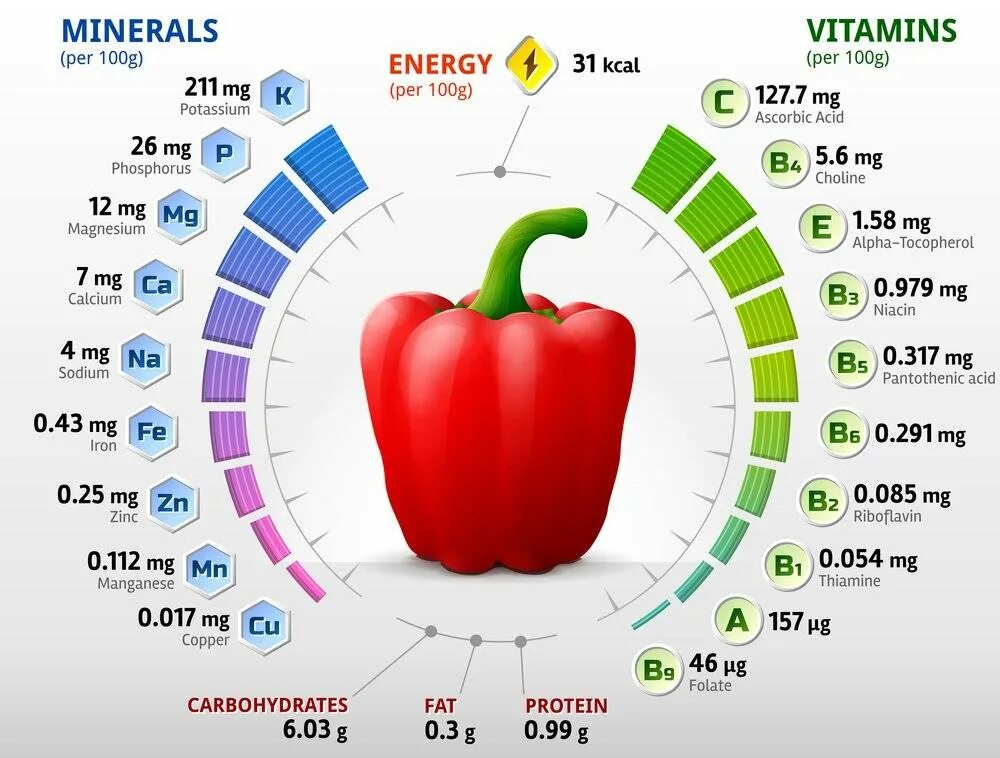 Болгарский перец витамины и микроэлементы. Перец болгарский витамины и минералы. Болгарский перец состав витаминов и микроэлементов. Перец сладкий состав микроэлементов и витаминов.
