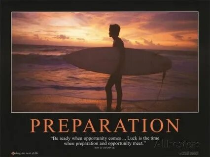 Me being prepared for