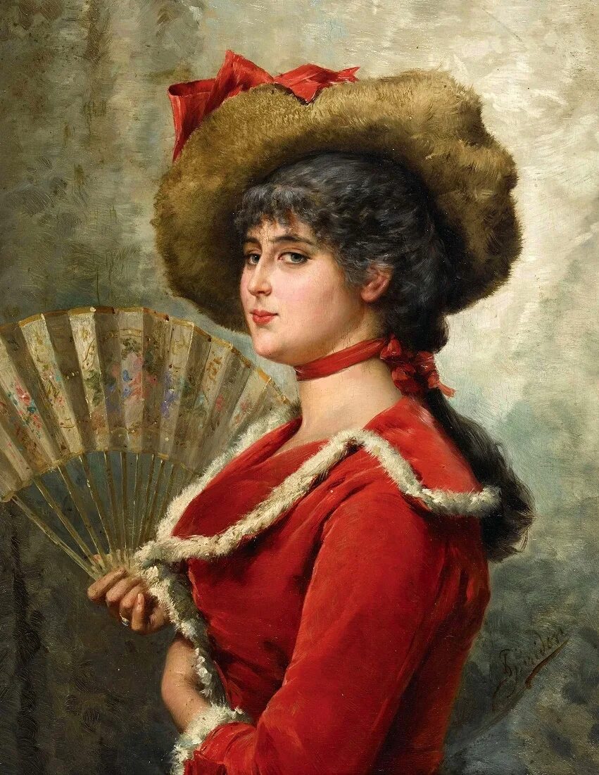 Дама с какого года. Ignace Spiridon художник. Ignace Spiridon ( Italian, Active 1869-1900.