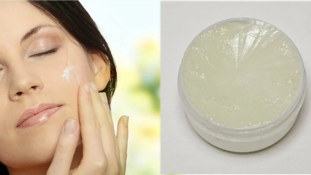 Вазелин для лица. Девушка наносит крем на лицо. Солнечные ожоги мазать сметаной. Можно ли мазать лицо кремом на ночь. Крем от морщин до и после.