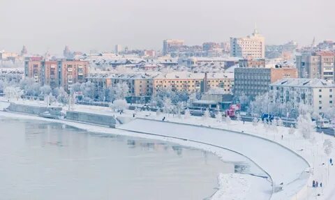 Омск в феврале