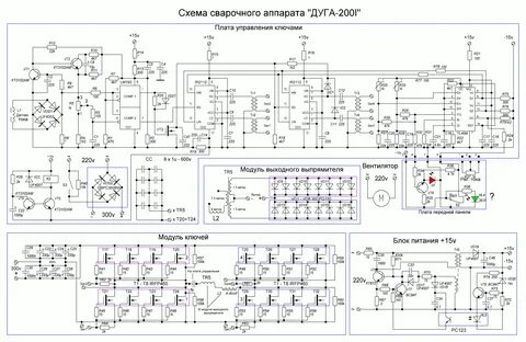 Схема питания сварочного инвертора