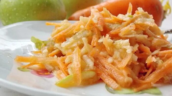 Рецепт морковки с яблоками