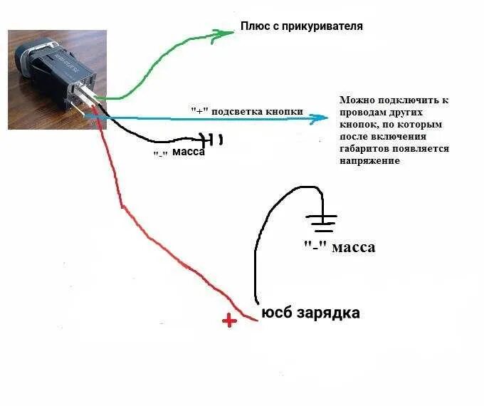 Плюс провод на автомобиле. Схема проводов прикуривателя. Схема подключения автомобильного переключателя с подсветкой. Схема подключения штекера прикуривателя с предохранителем. Схема подсоединения прикуривателя в автомобиле.