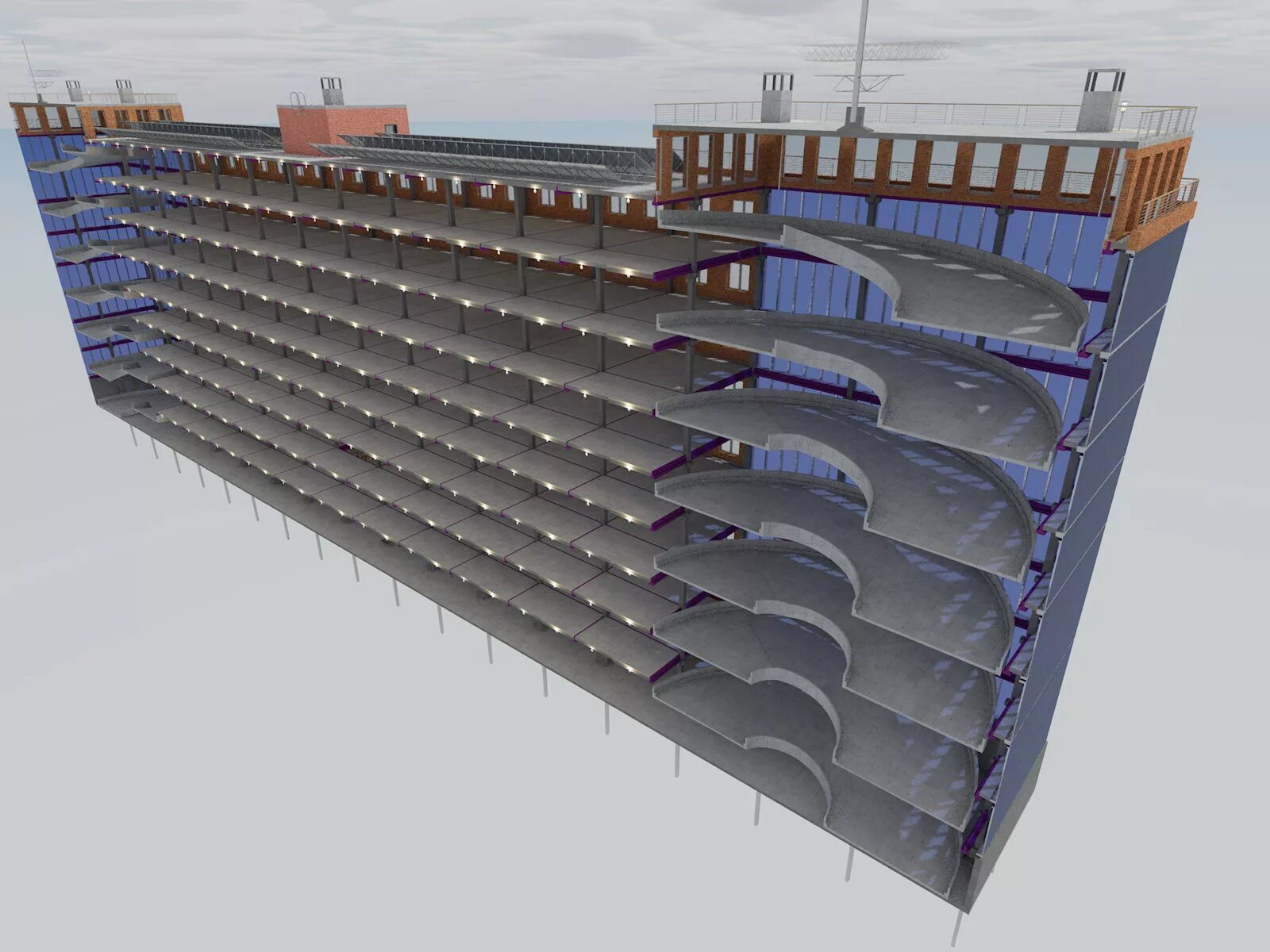 Проектирование подземных зданий и сооружений. Винчестерный тоннель северо-западной хорды. Многоуровневая парковка. Проектирование подземных зданий и сооружений. Bim моделирование в revit.