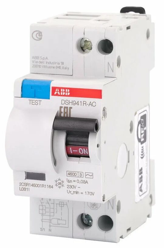 Дифференциальный автомат ABB dsh941r 1p n c10 а 30 ма 4.5 ка АС 2csr145001r1104. ABB диф dsh941r-AC. ABB диф 16а. ABB dsh941r 16a.