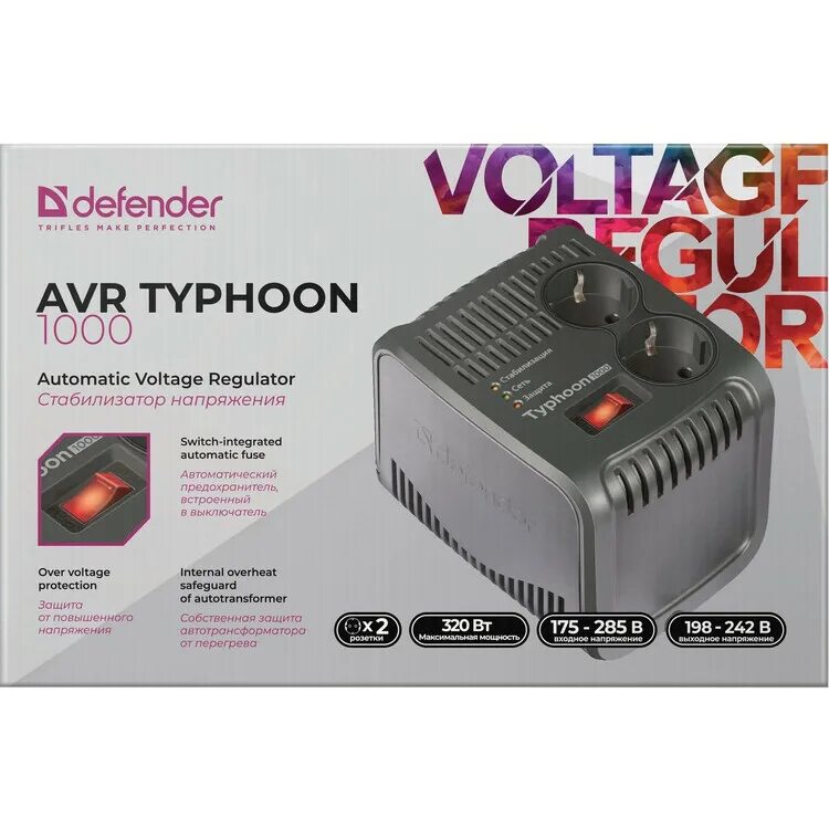 Defender avr typhoon. Стабилизатор напряжения Defender AVR Typhoon 600. Стабилизатор напряжения Defender AVR Typhoon 1000. Стабилизатор напряжения Дефендер 99032 600. Стабилизатор Дефендер AVR 1000 A.