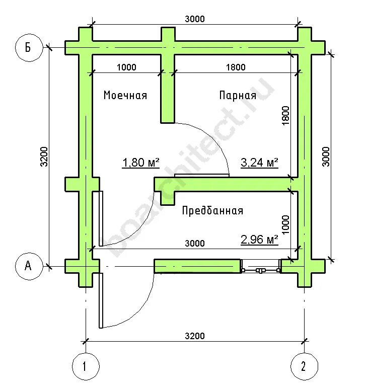 план бани 3x4 Проекты, Планировки, План дома