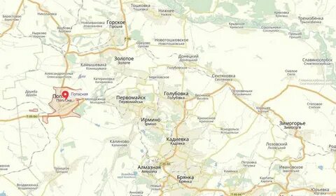 Юрьевка донецкая область на карте