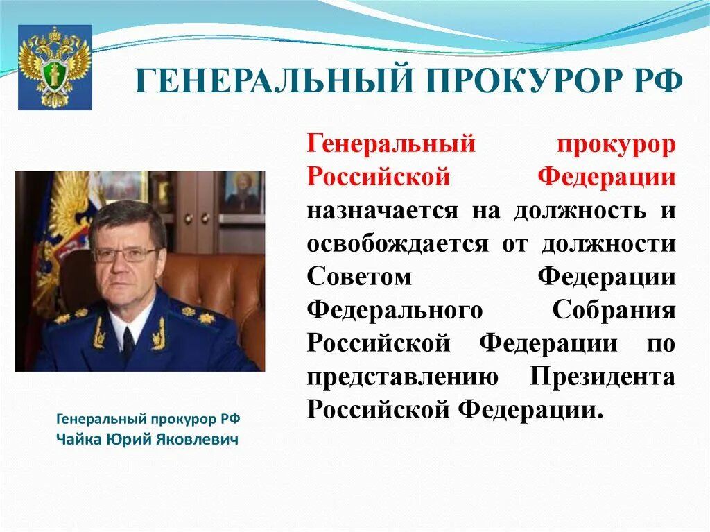 Действующий прокурор рф. Генеральный прокурор РФ назначается на должность советом Федерации. Генеральный прокурор РФ Российской Федерации. Прокурор и генеральный прокурор РФ. Генеральный прокурор РФ должность.