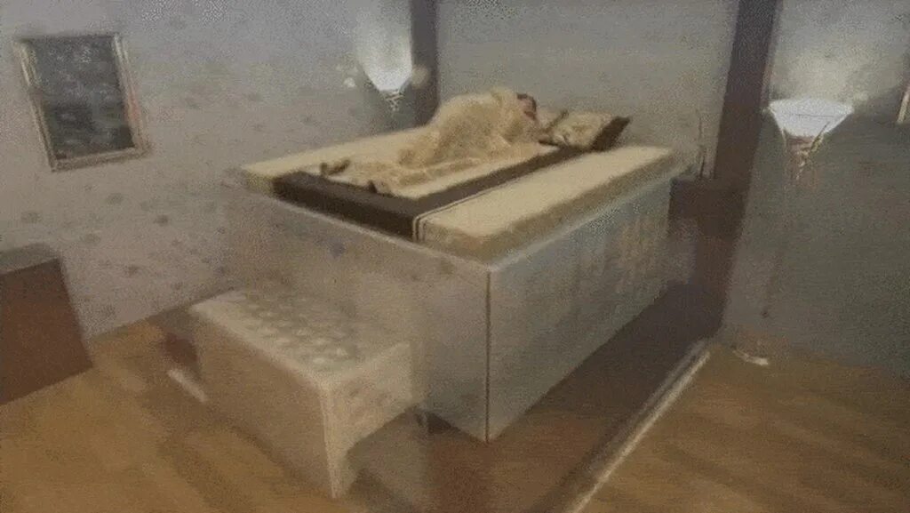 Подожжем эту кровать давай. Кровать от землетрясений. гифка кровать. в кровати гиф.