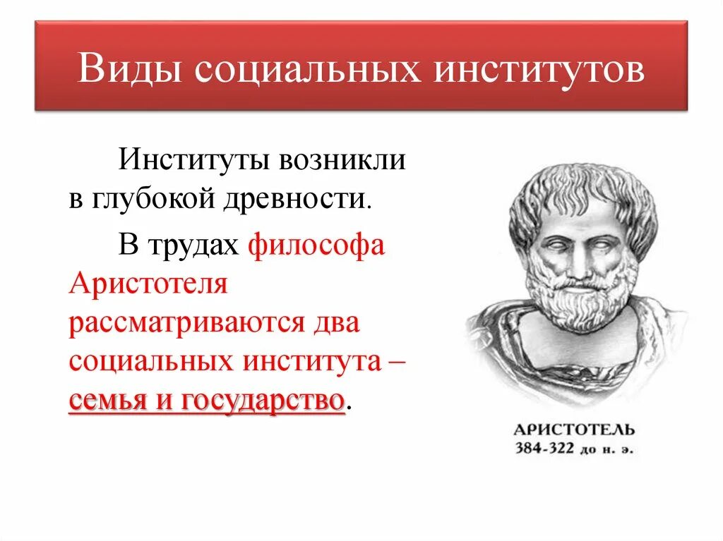 Какой институт возник раньше других. Социальный институт по Аристотелю. Функции социального института по Аристотелю. Признаки социального института по Аристотелю. Аристотель определение социального института.