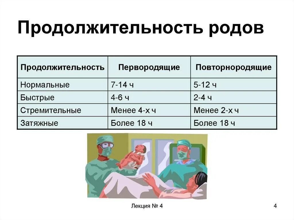 Сколько могут быть схватки