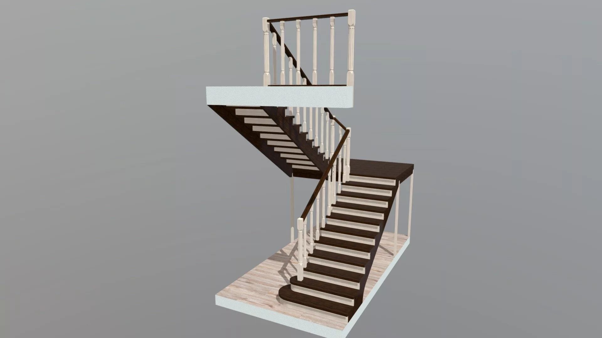 P step. Лестница terzo 3d model. Лестница 3d модель Wagemeyer GMB. П образная лестница. П образные лестницы.