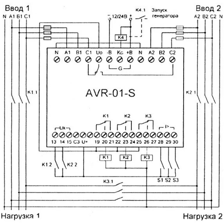 Блок ввода резервного питания AVR-01-K Евроавтоматика.РФ