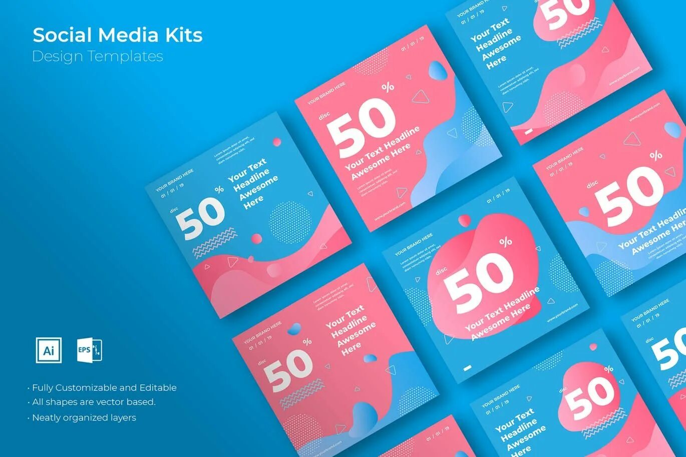 Post template. Social media kit. social media design. social media post design template. social media design instagram.