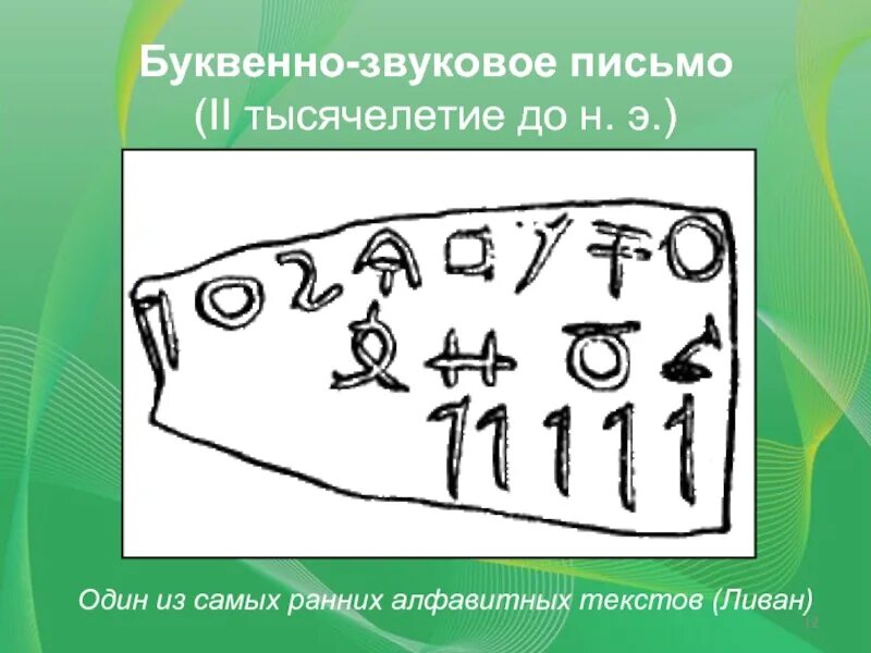 Выберите изображение знака относящегося к виду письменности