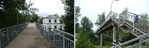 Новый пешеходный мост в пскове