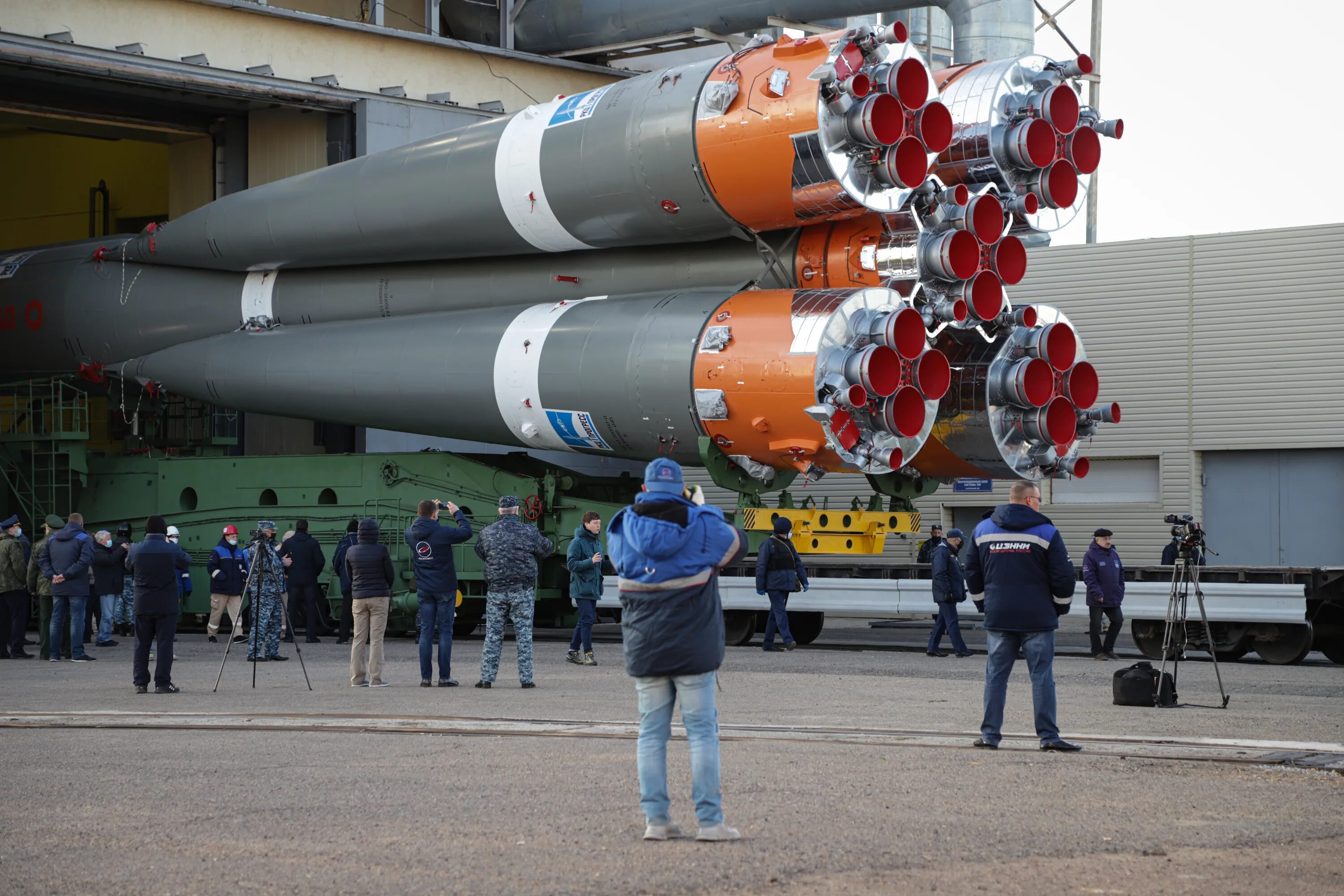 Ракета Союз МС 17. РН Союз-2.1а. Союз РН пилотируемый. Вывоз ракеты на старт Байконур. Пл 31