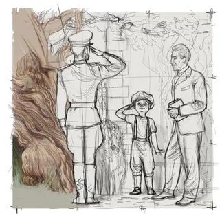 Рисунок к рассказу честное слово