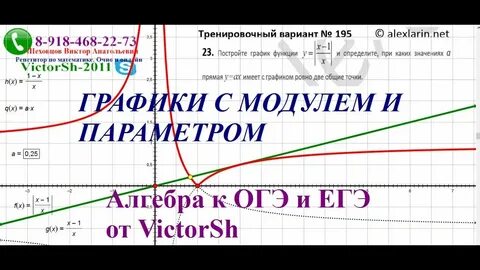 График с модулем огэ математика