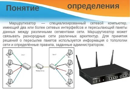 Функции маршрутизатора в сети