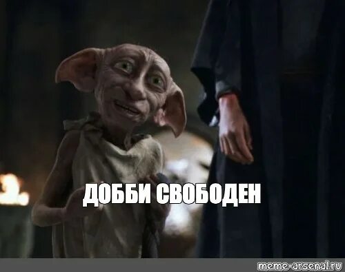 Добби подарили носок. Добби хозяин. добби свободен. добби свободен картинка.